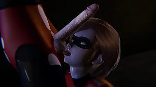 Futa Incredibles - Violet gets creampied by Helen Parr - 3D Porn