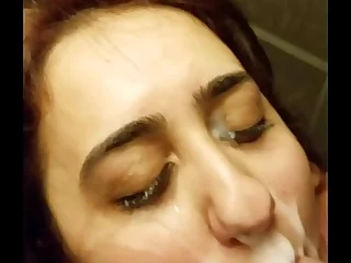 HUGE FACIAL Be advisable for Thersitical SLUT BEFORE HER JOB INTERVIEW